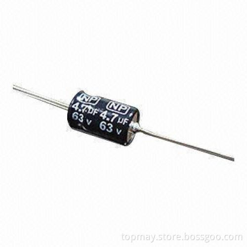 Aluminum Electrolytic Capacitor with 0.47 to 2,200μF Capacity and 10 to 100V Voltage